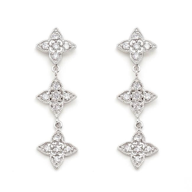 Four Point Classic Dangle Earrings