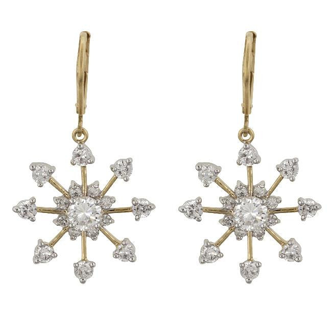 Golden Snowflake Drops