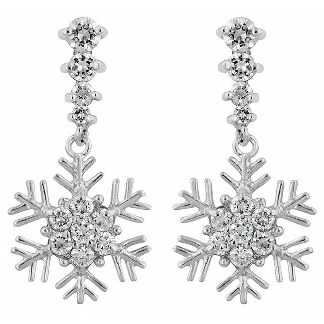 Snowflake Drop Earrings