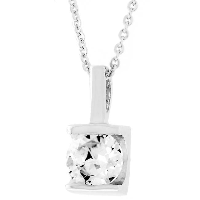 8 Mm Zircon Pendant