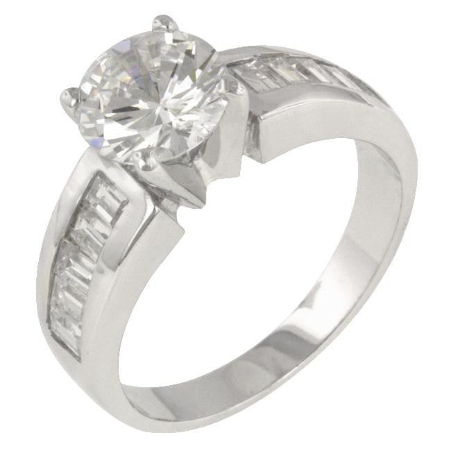 Antoinette Silver Engagement Ring