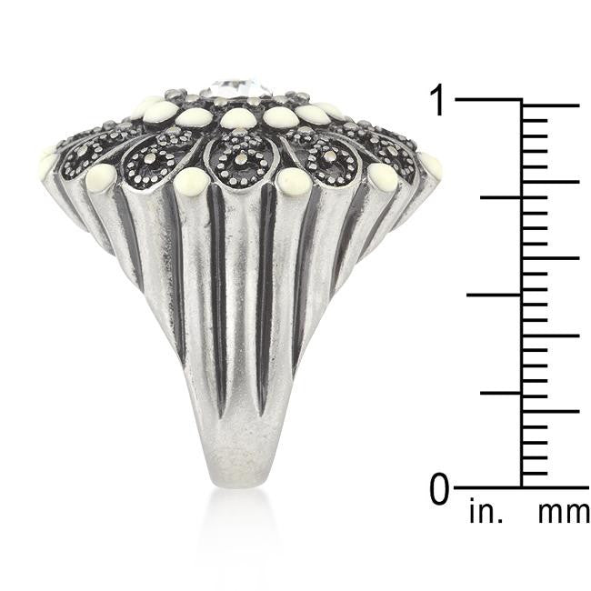 Antique Silver Crest Ring II