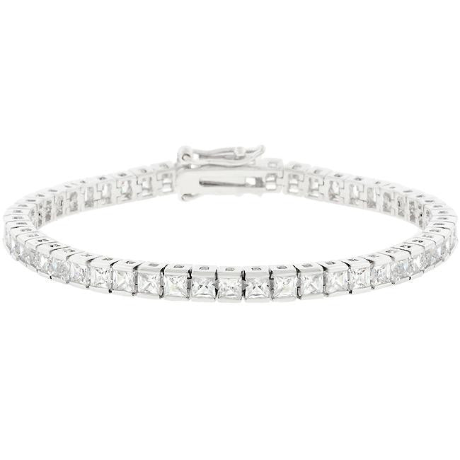Princess Cubic Zirconia Tennis Bracelet