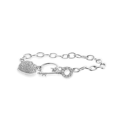 Heart And Key Bracelet