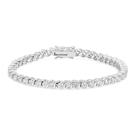 Elegant Round Cz Tennis Bracelet