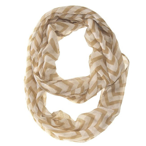 Zig Zag Camel Infinity Scarf