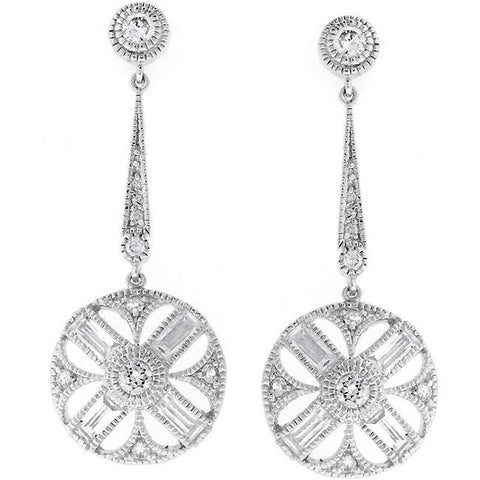 Cubic Zirconia Zodiac Earrings