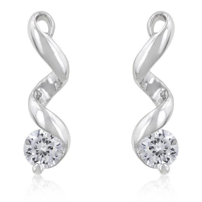 Solitaire Drop Earrings