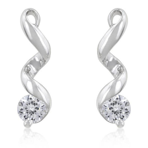 Solitaire Drop Earrings