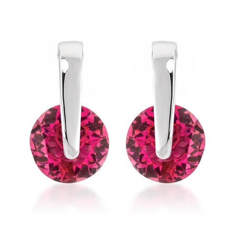 Red CZ Elegance Earrings