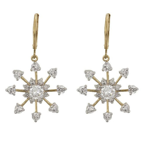 Golden Snowflake Drops