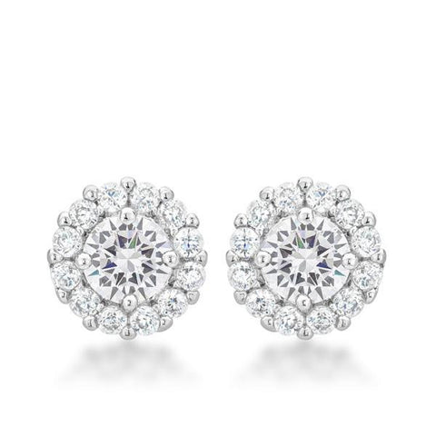 Bella Bridal Earrings In Clear