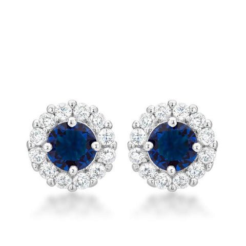 Bella Bridal Earrings In Blue