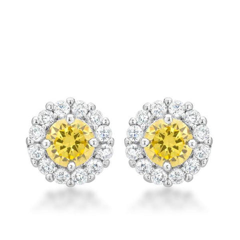 Bella Bridal Earrings In Yellow