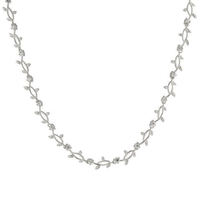 Silvertone Vineyard Necklace