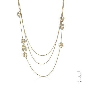Organic Filigree Golden Necklace
