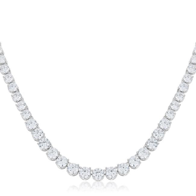 Graduated Cubic Zirconia Necklace