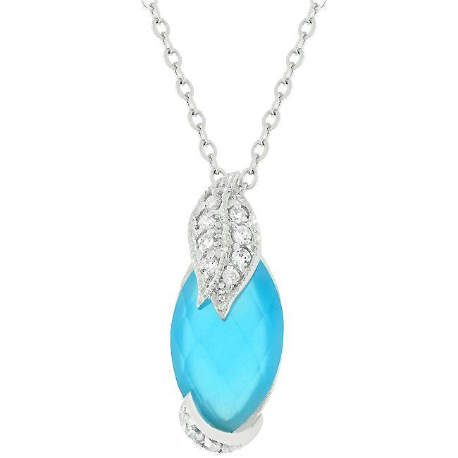 Leaf And Aqua Beauty Pendant
