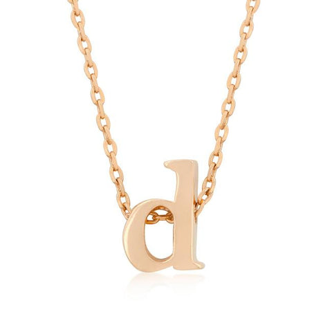 Rosegold Finish Initial D Pendant