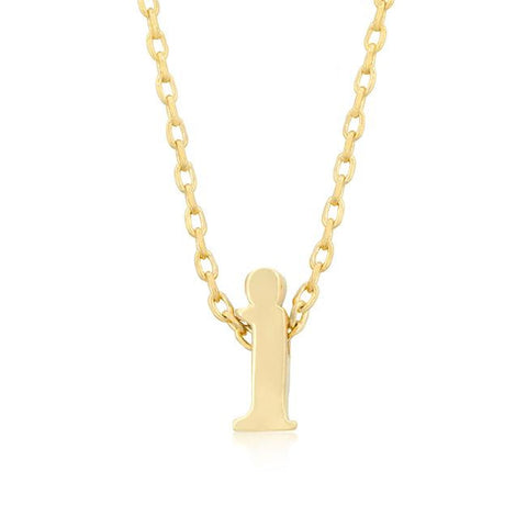 Golden Initial I Pendant