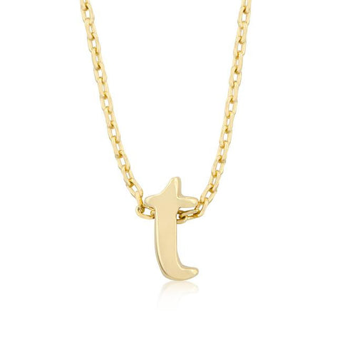 Golden Initial T Pendant