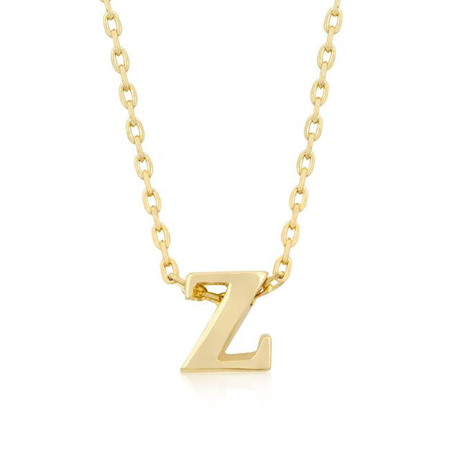 Golden Initial Z Pendant