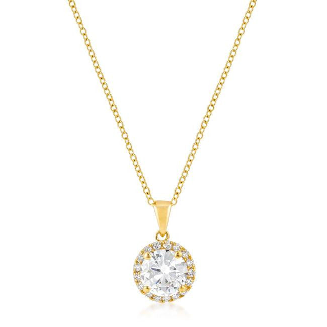 Golden Grand Halo Pendant