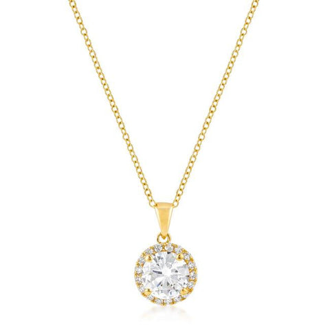 Golden Grand Halo Pendant