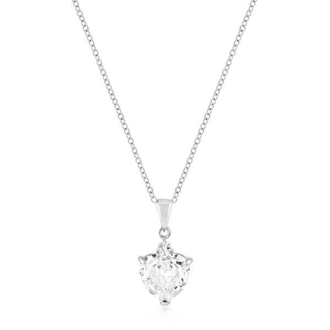 Silvertone Big Heart Pendant