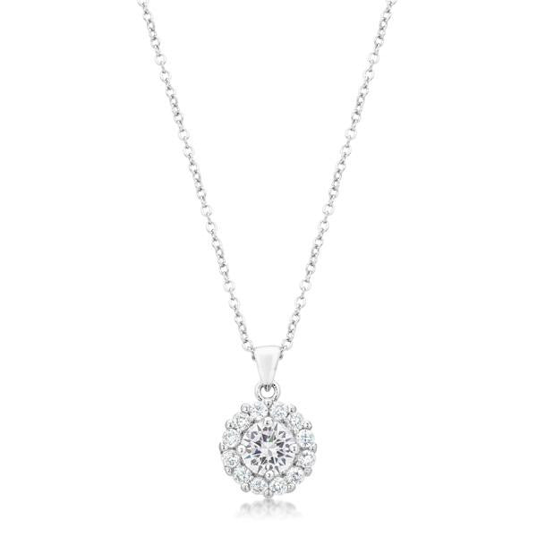 Bella Bridal Pendant in Clear