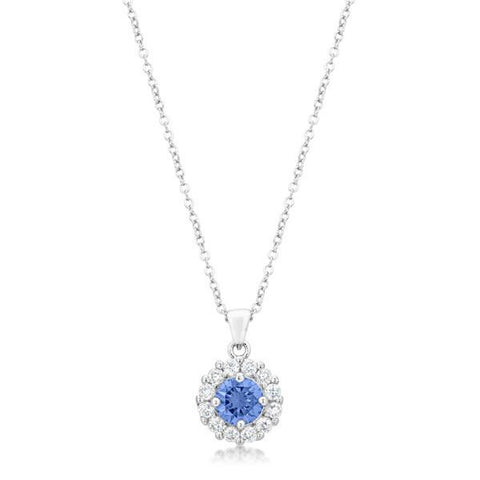 Bella Bridal Pendant In Light Purple