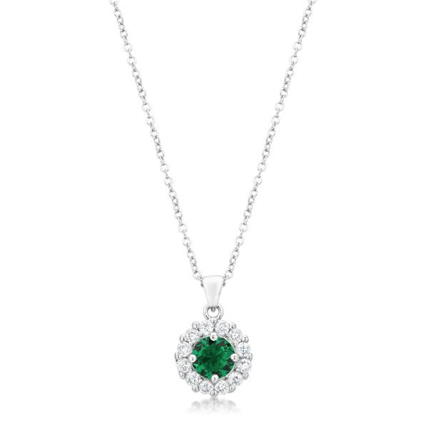 Bella Bridal Pendant In Green