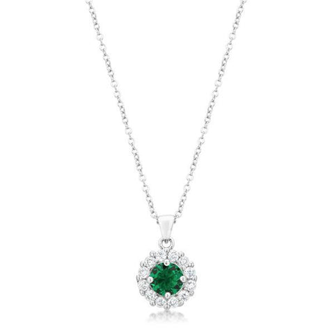 Bella Bridal Pendant In Green