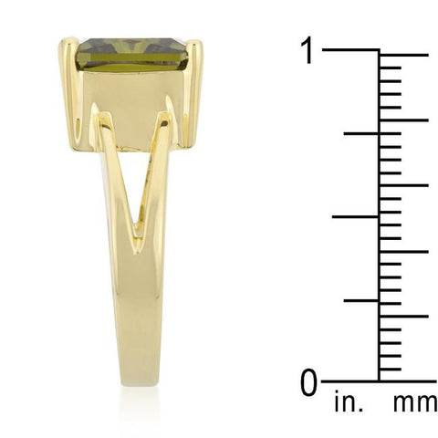 Olive Green Gypsy Ring