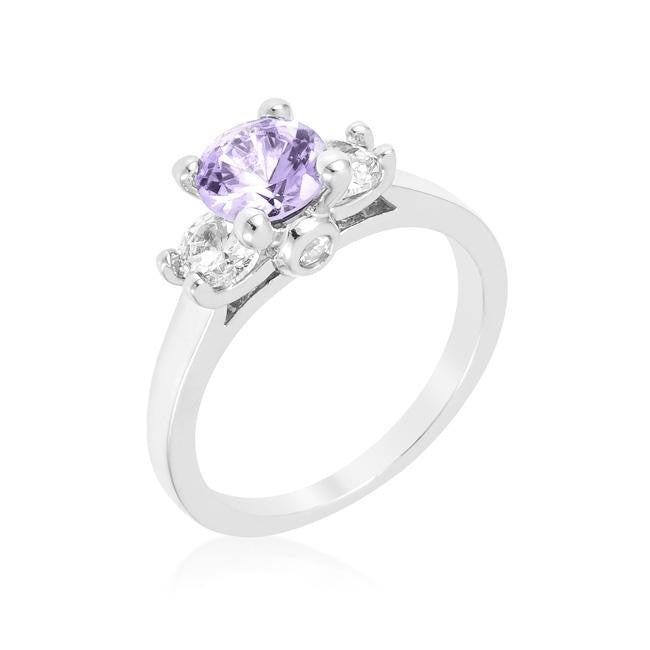 Mini Lavender Triplet Ring