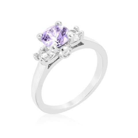 Mini Lavender Triplet Ring
