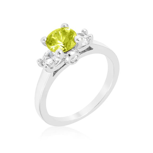 Mini Peridot Triplet Ring