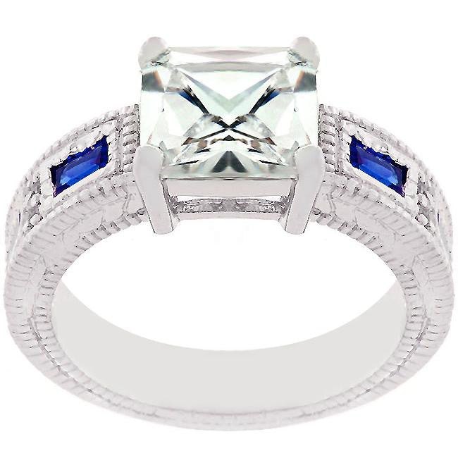 Prima Donna Sapphire Blue Cubic Zirconia Ring