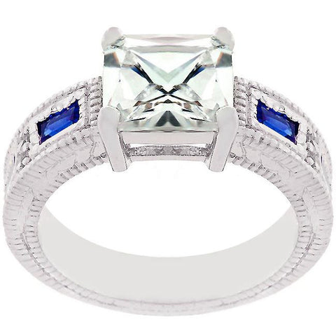 Prima Donna Sapphire Blue Cubic Zirconia Ring