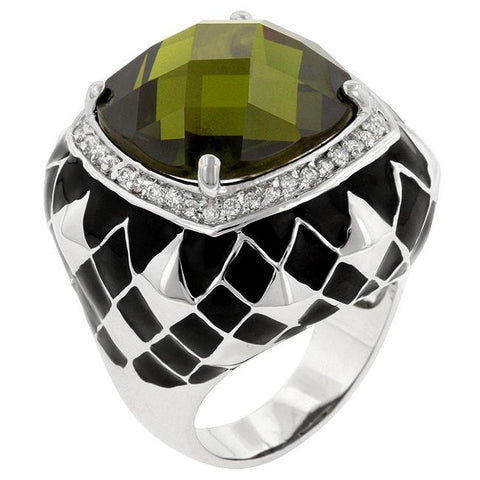Olive Jester Cocktail Ring