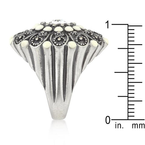 Antique Silver Crest Ring II