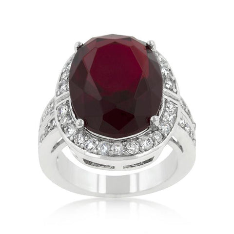 Ruby Red Cocktail Ring