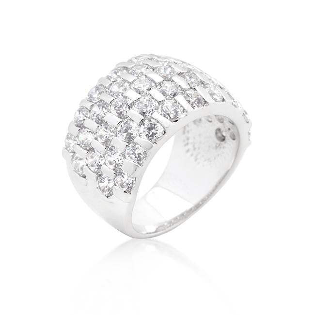Channel Set Princess Cut Ring