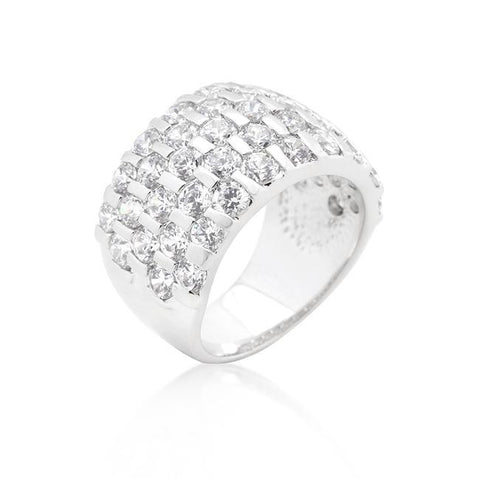 Channel Set Princess Cut Ring