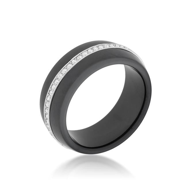 Ceramic Band Ring - Black