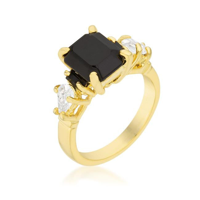 Jet Black Cocktail Ring