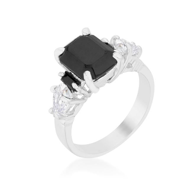 Jet Black Cocktail Ring